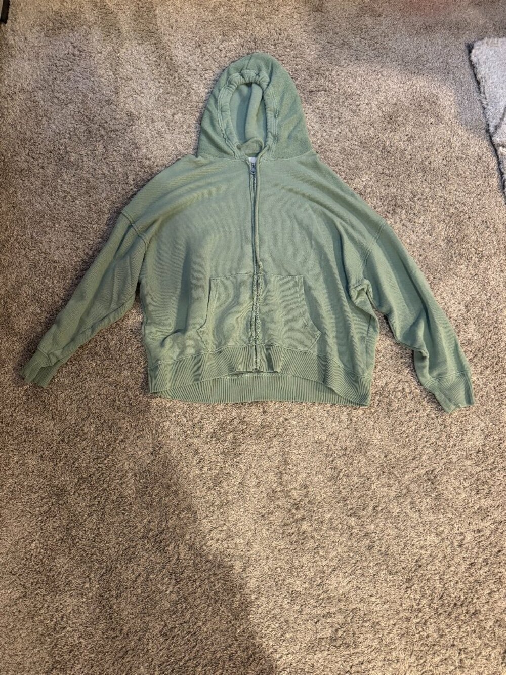 American Eagle flowy/oversized hooded zip up